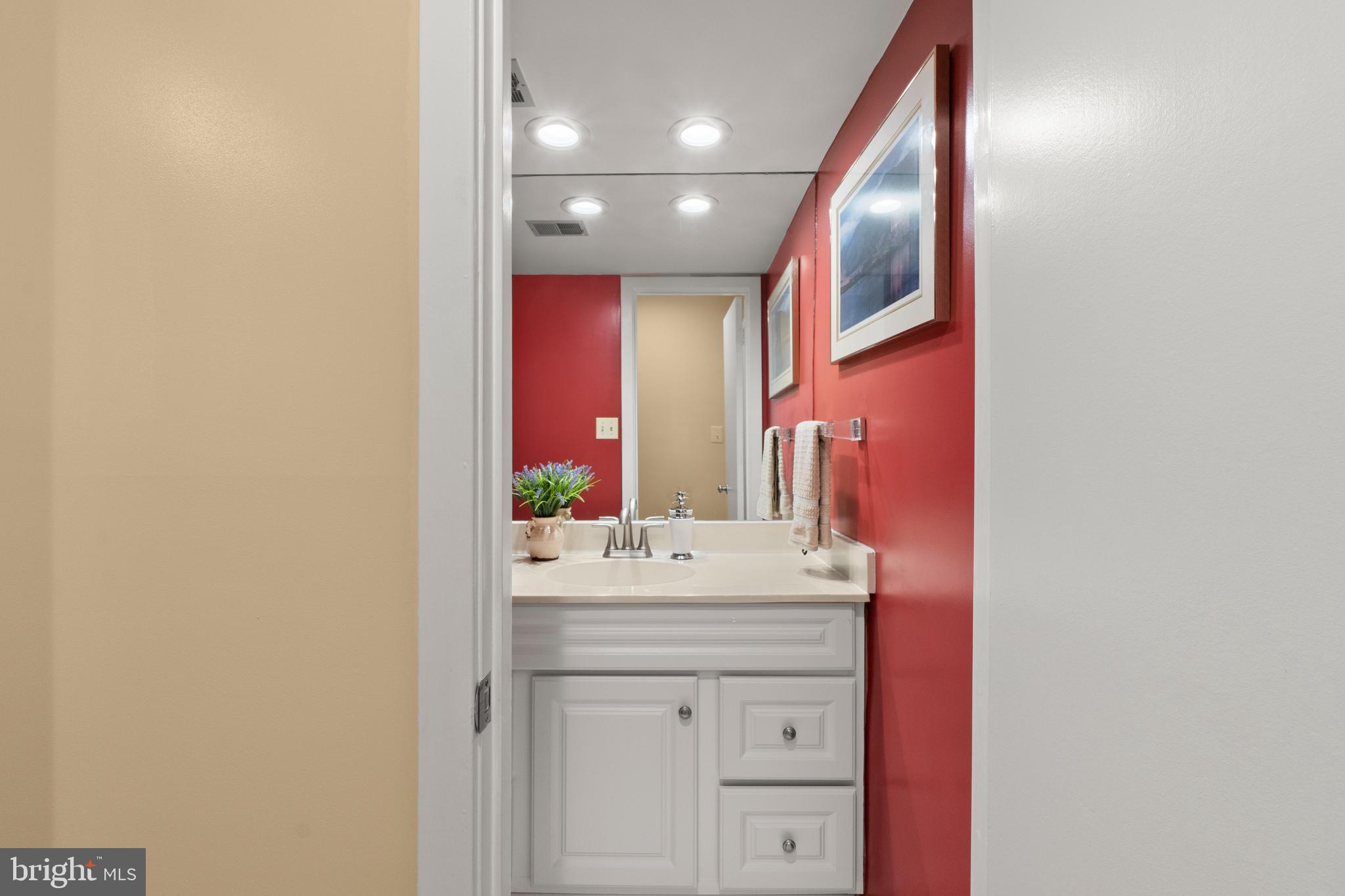 6315 Manchester Way Alexandria, VA 22312 - Photo 43 of 51 a bathroom with a sink and a mirror