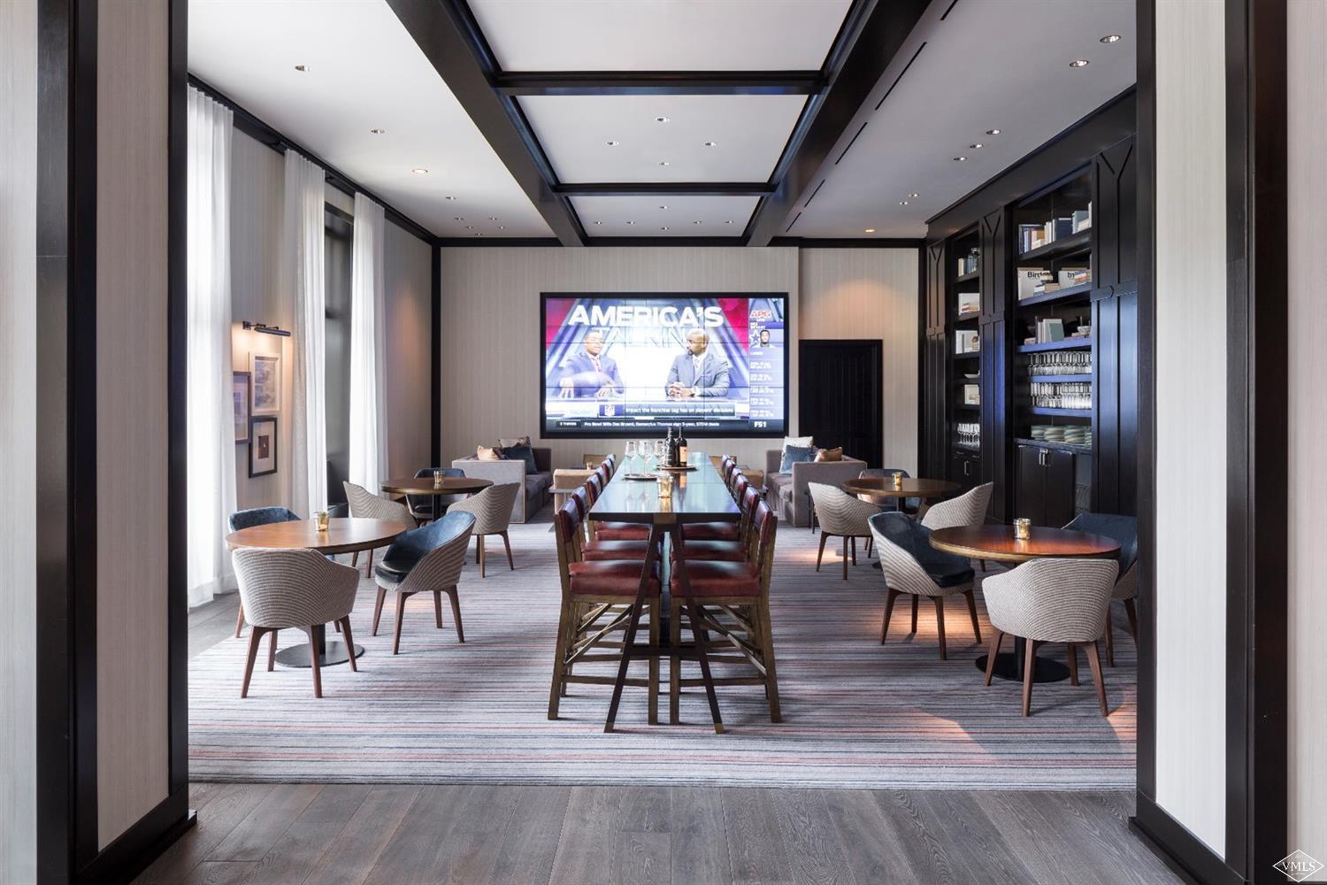 1 Vail Road, Unit 6101 Vail, CO 81657 - Photo 19 of 23 a view of a dining room with furniture window and outside view