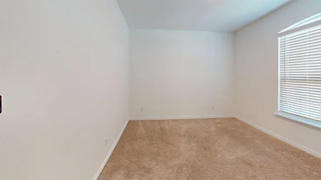 a view of a small space with window