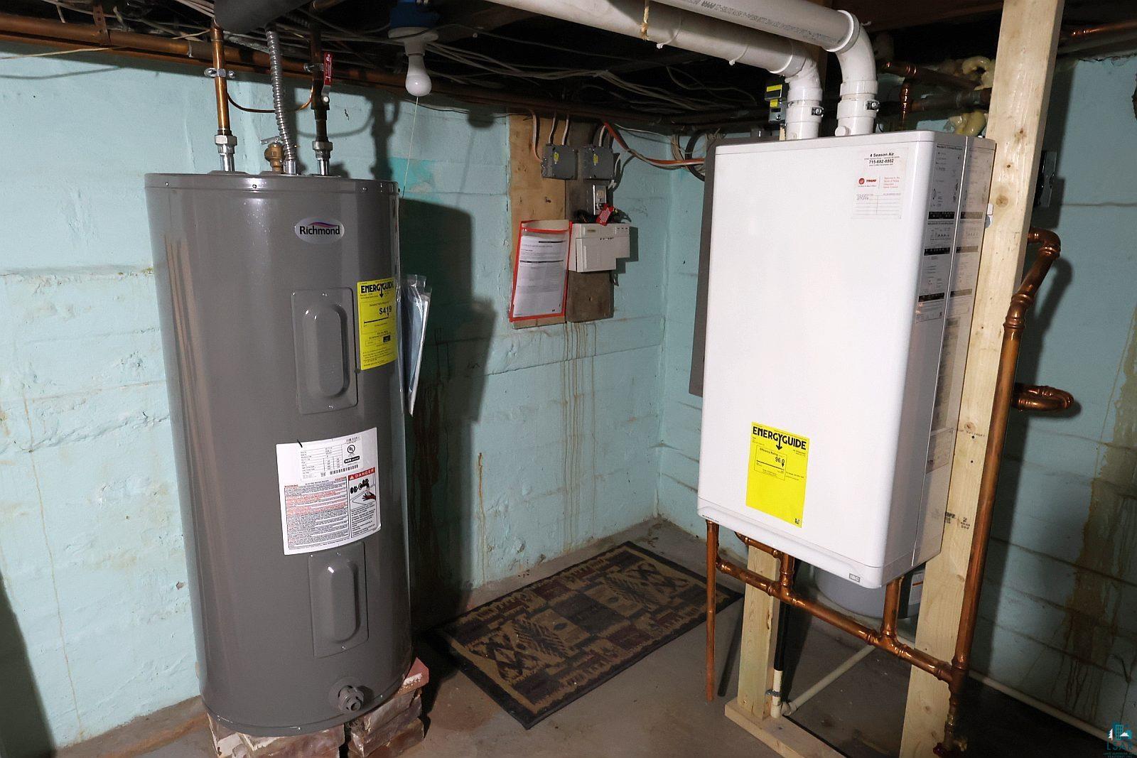 83185 Washington Avenue Port Wing, WI 54865 - Photo 19 of 26 Water heater and a tankless water heater installation