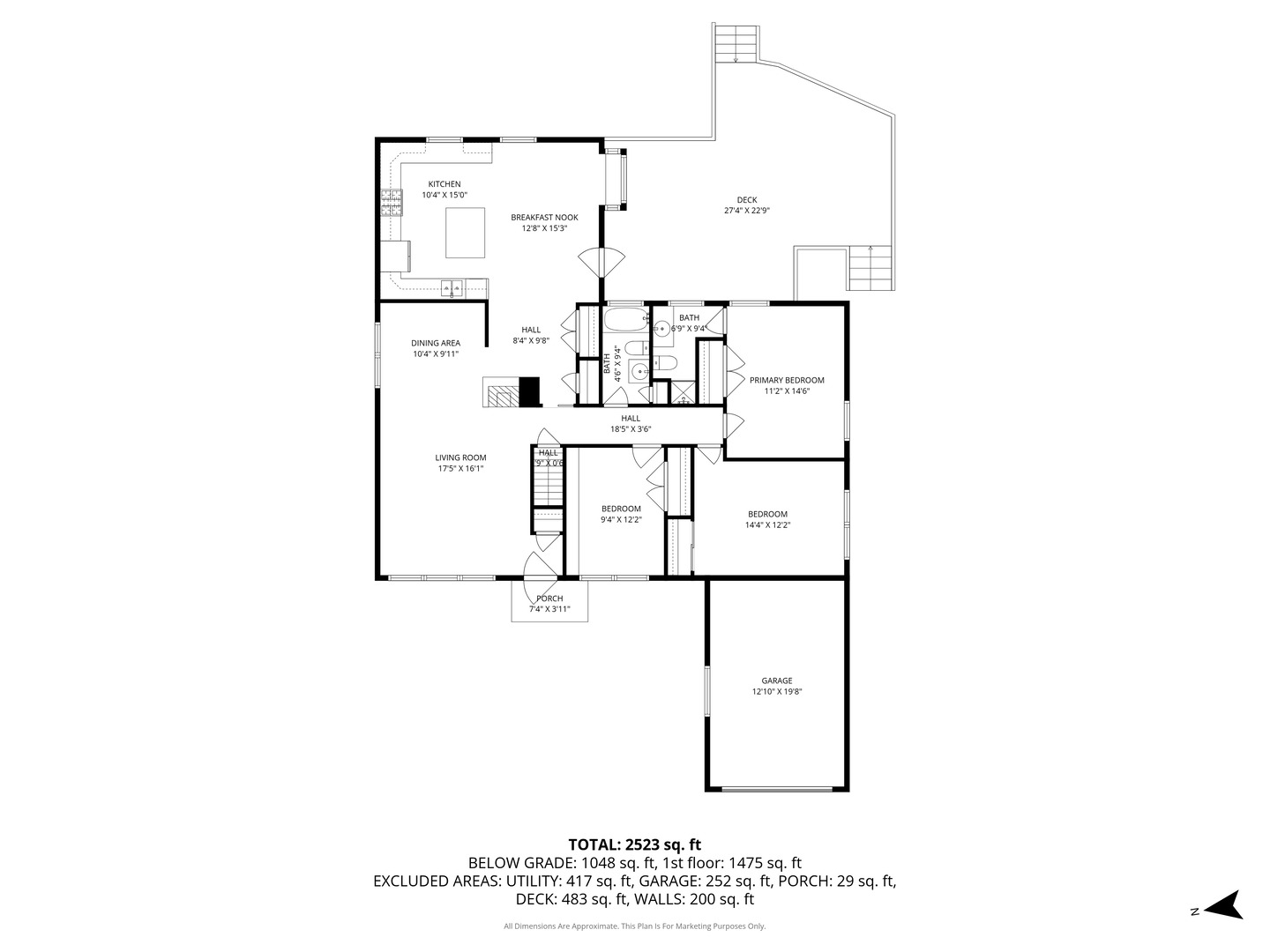 151 Walton Street Barrington, IL 60010 - Photo 20 of 22 a picture of floor plan