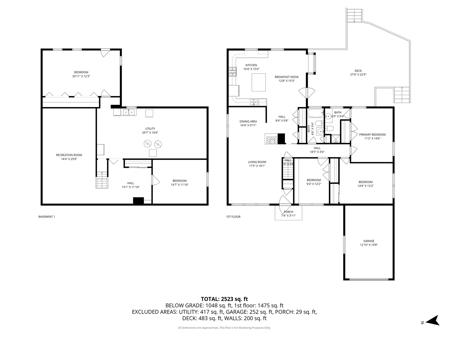 151 Walton Street Barrington, IL 60010 - Photo 22 of 22 a black and white photo of a living room