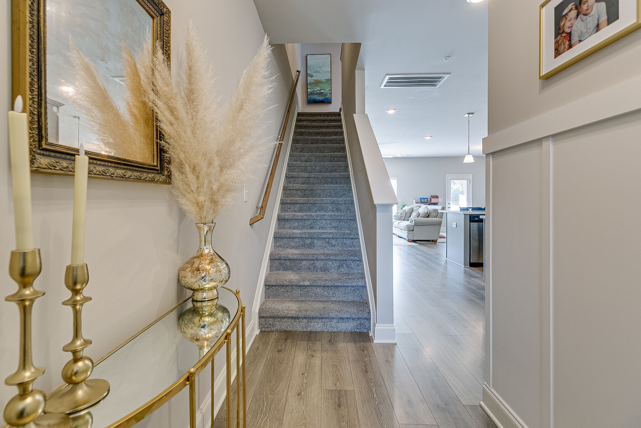 1206 June Wilde Ridge Spring Hill, TN 37174 - Photo 5 of 43 a view of entryway and hall with wooden floor