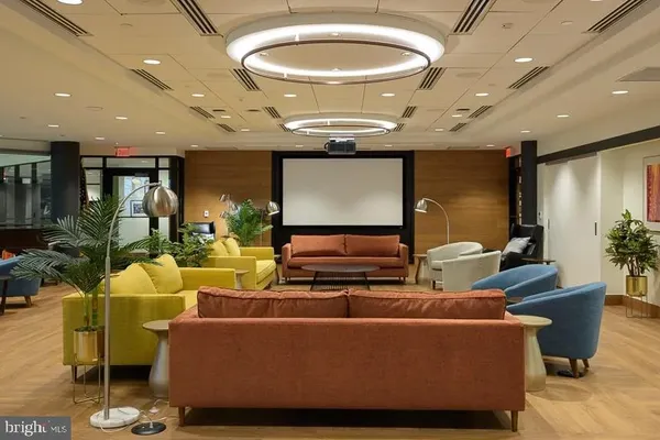 a view of an indoor garage