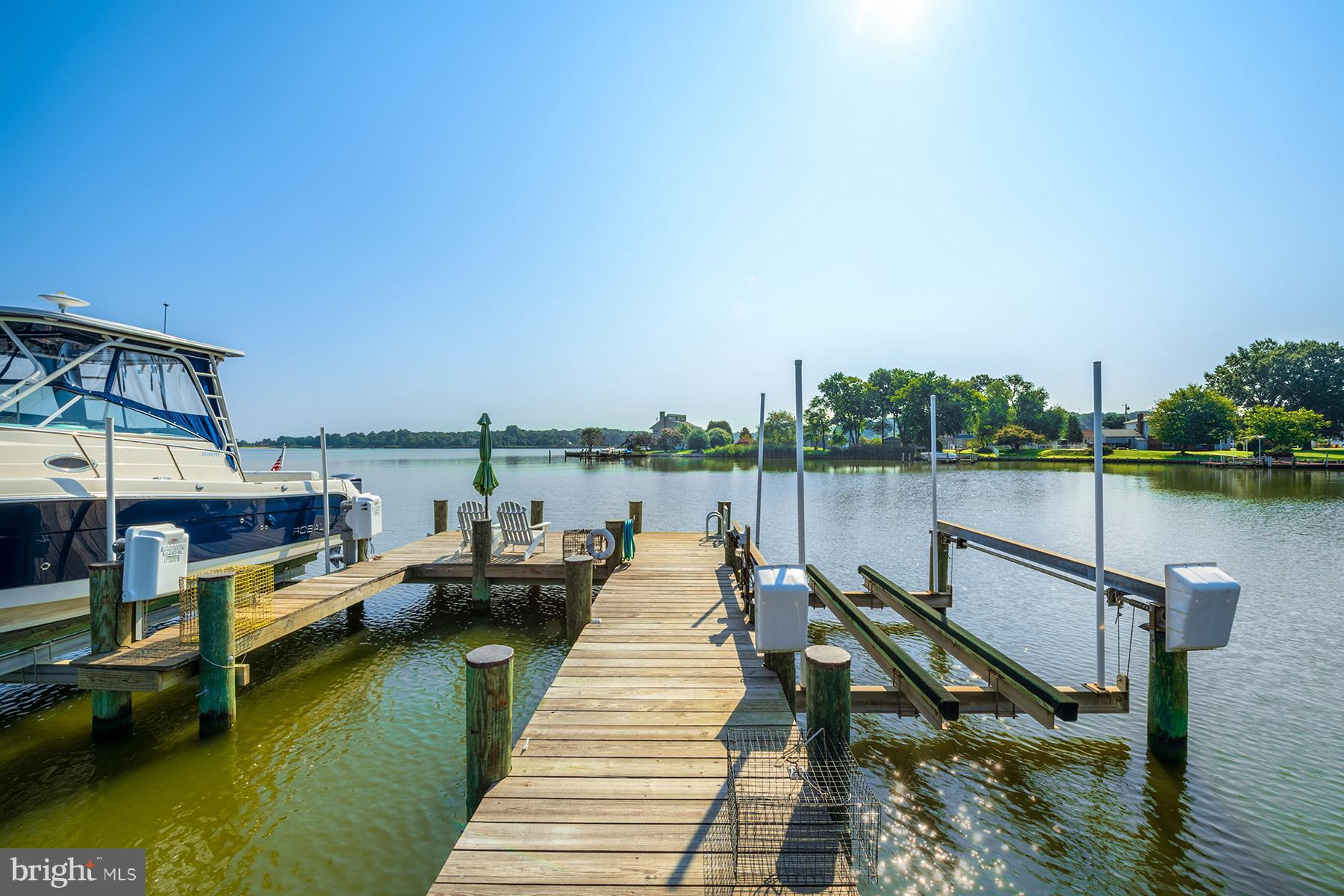 8111 Ventnor Road Pasadena, MD 21122 - Photo 2 of 30 Two boat lifts at the deep-water private pier