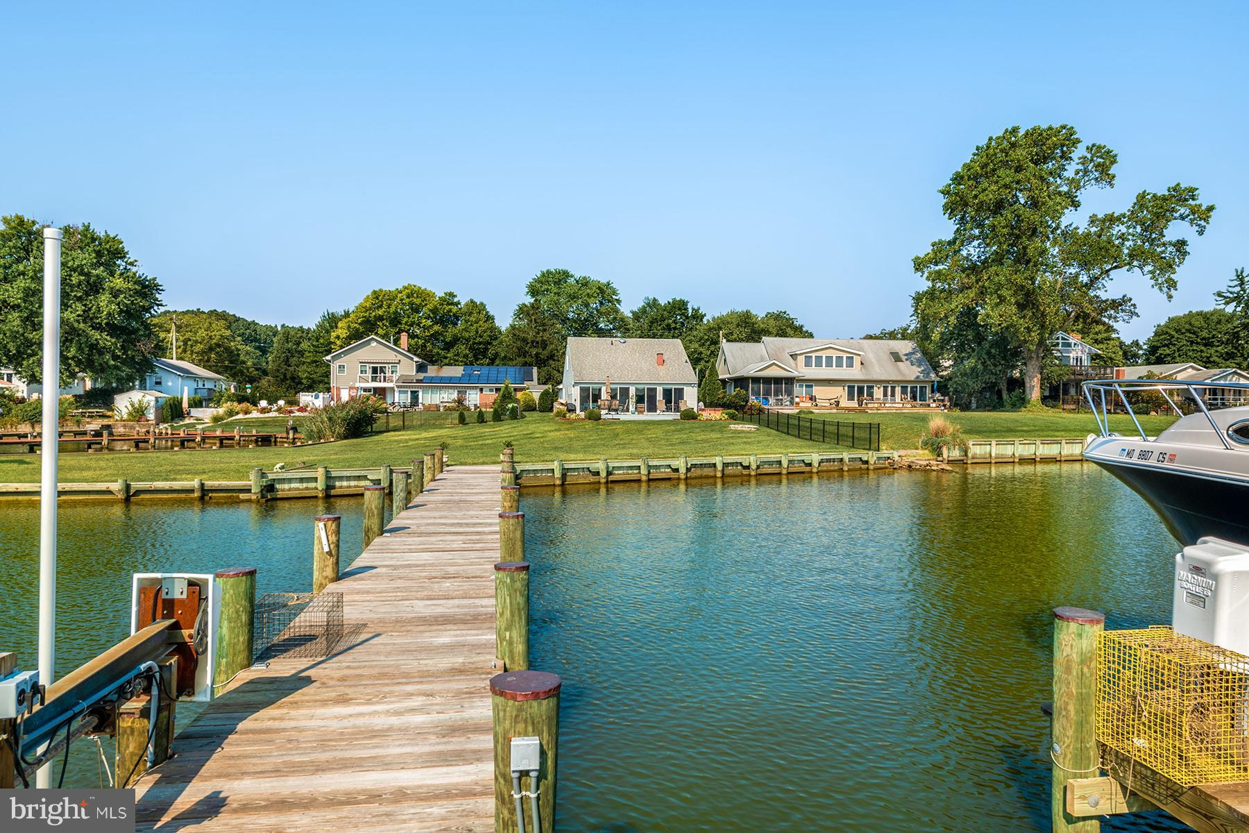 8111 Ventnor Road Pasadena, MD 21122 - Photo 26 of 30 View from the pier to the home