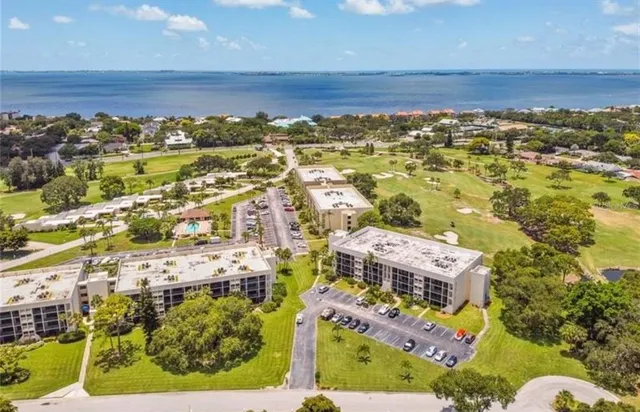 an aerial view of a city