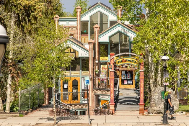 a view of a door with a street
