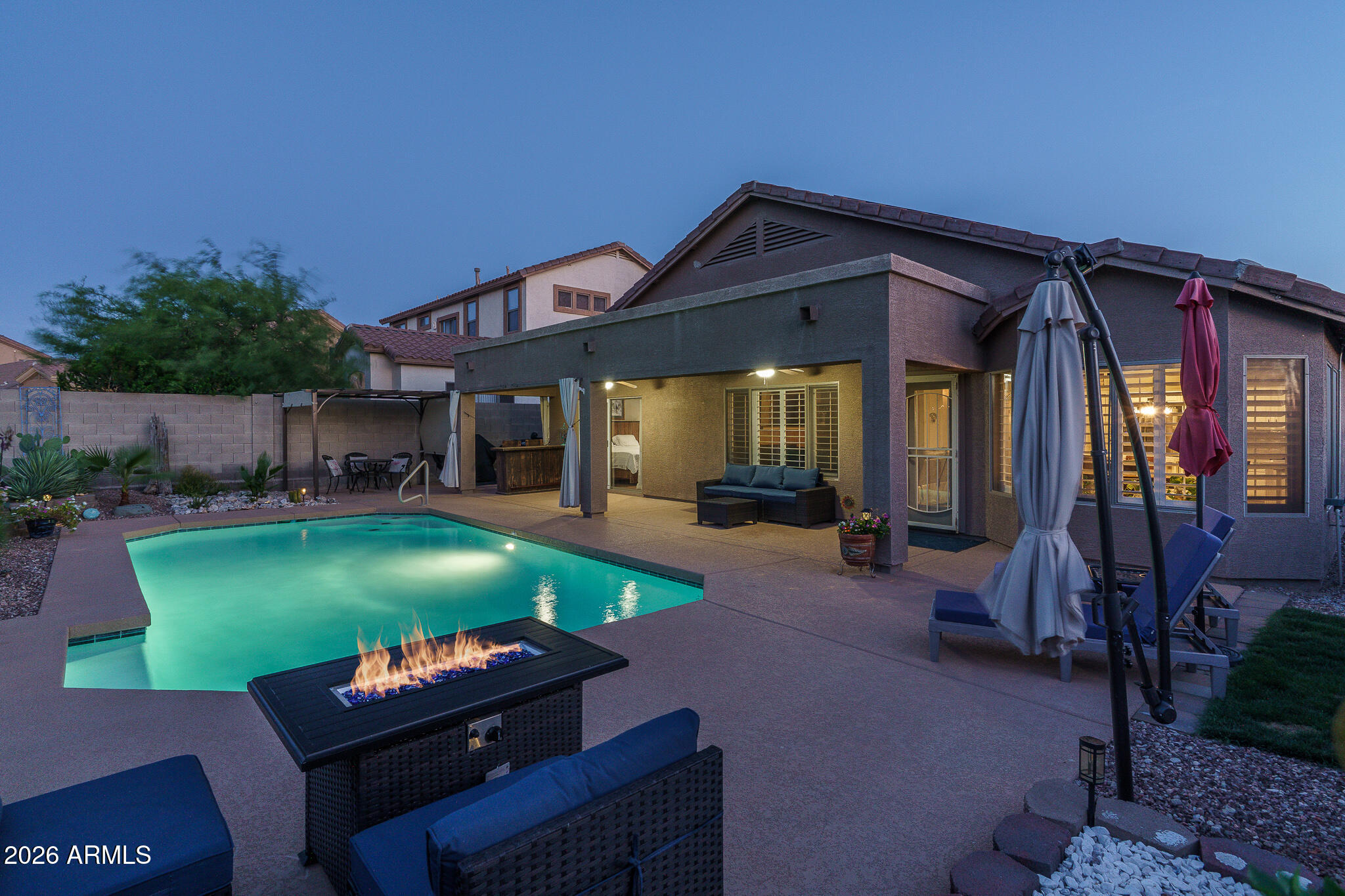 17542 West Rock Ledge Road Goodyear, AZ 85338 - Photo 21 of 66 21) BACK OF HOME