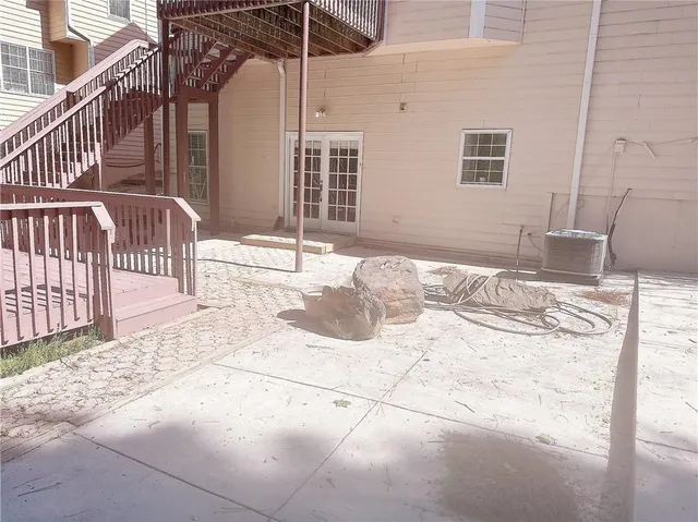 a view of a lounge chairs in the porch