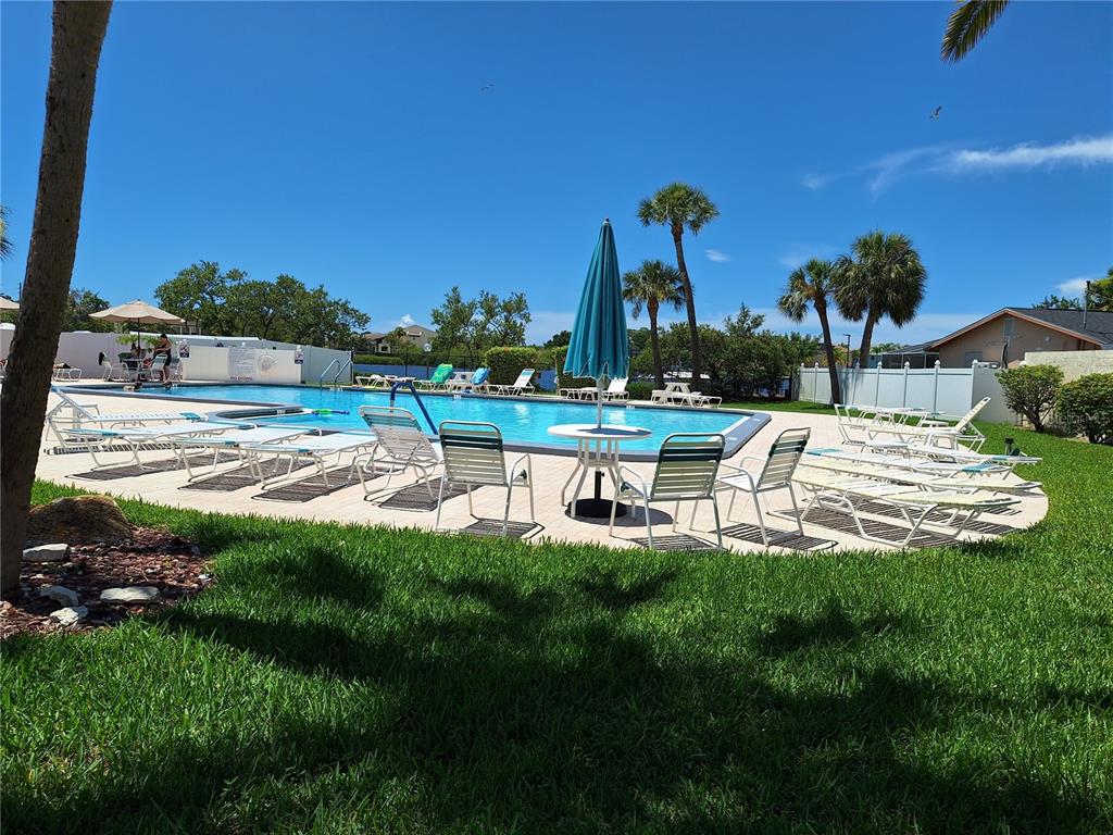 4518 Garnet Drive, Unit 202 New Port Richey, FL 34652 - Photo 60 of 66 a view of a house with a yard and sitting area