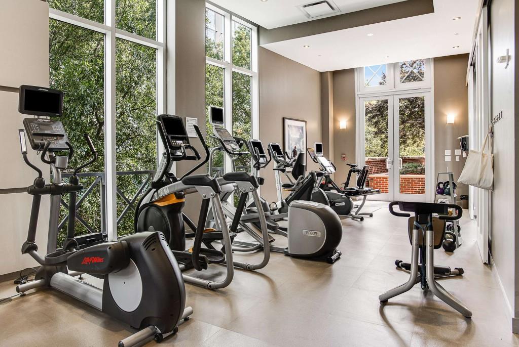 1820 Peachtree Road Northwest, Unit 1409 Atlanta, GA 30309 - Photo 37 of 44 a view of a room with gym equipment
