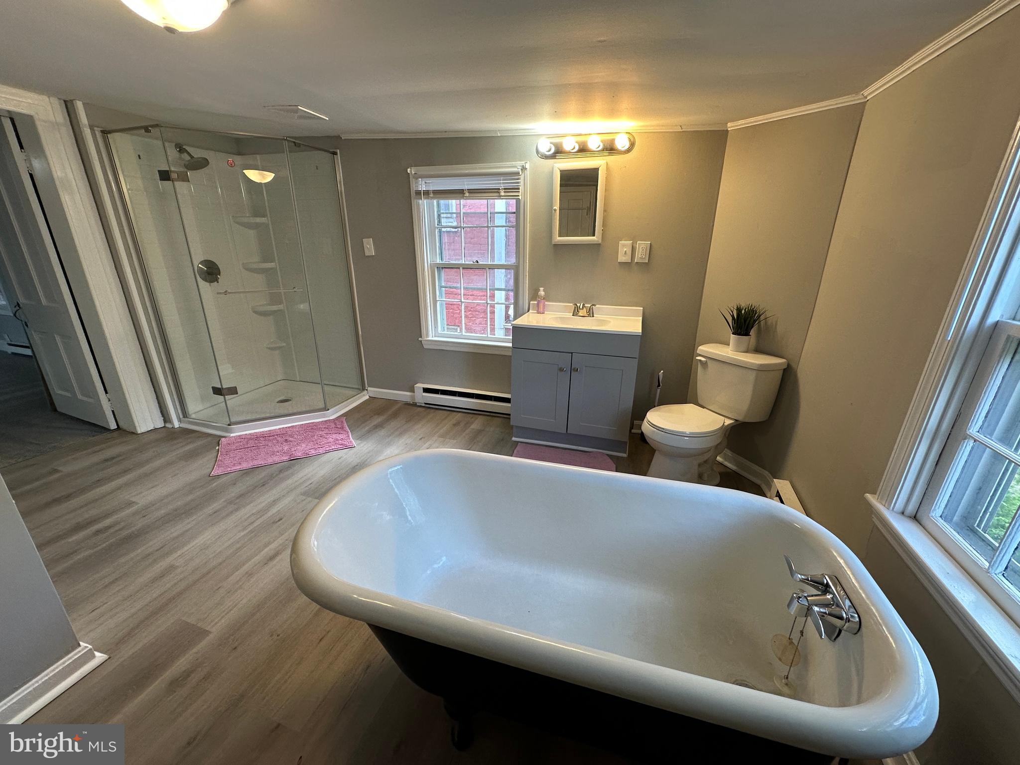 40 North Main Street Boonsboro, MD 21713 - Photo 57 of 75 a bathroom with a sink a toilet and shower