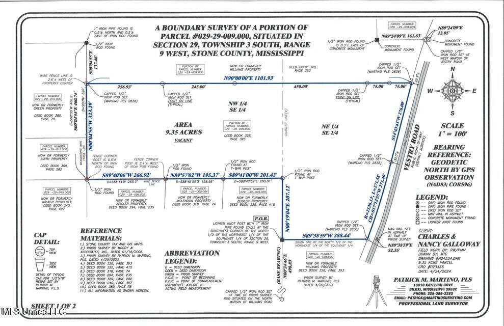 0 Vestry Road Perkinston, MS 39573 - Photo 2 of 2 9.35 acres 1