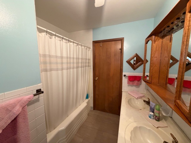 5563 Stone Drive Clinton, IL 61727 - Photo 17 of 34 a bathroom with a sink and a mirror