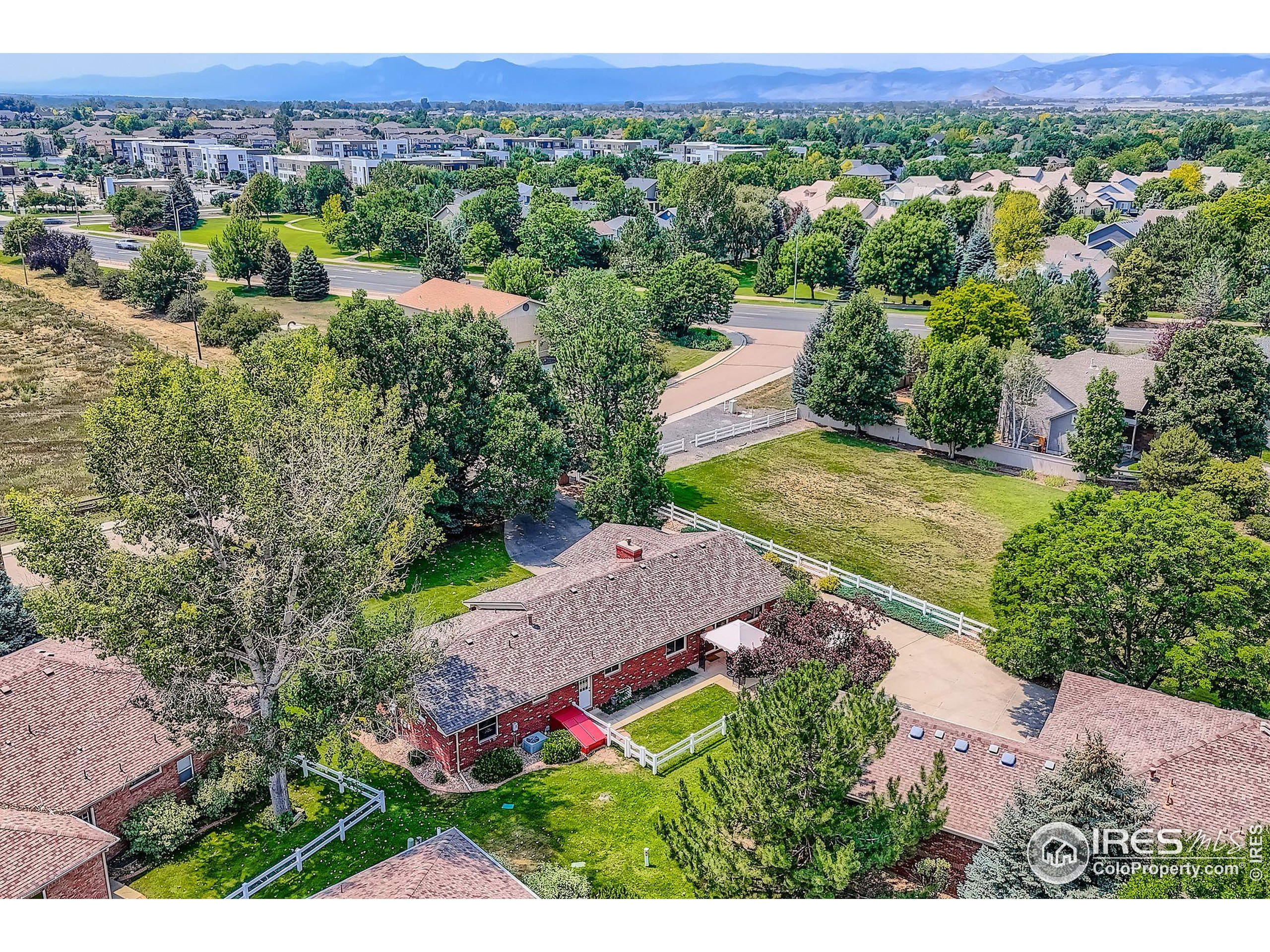3600 Quail Road Longmont, CO 80503 - Photo 12 of 39 an aerial view of a house with a garden