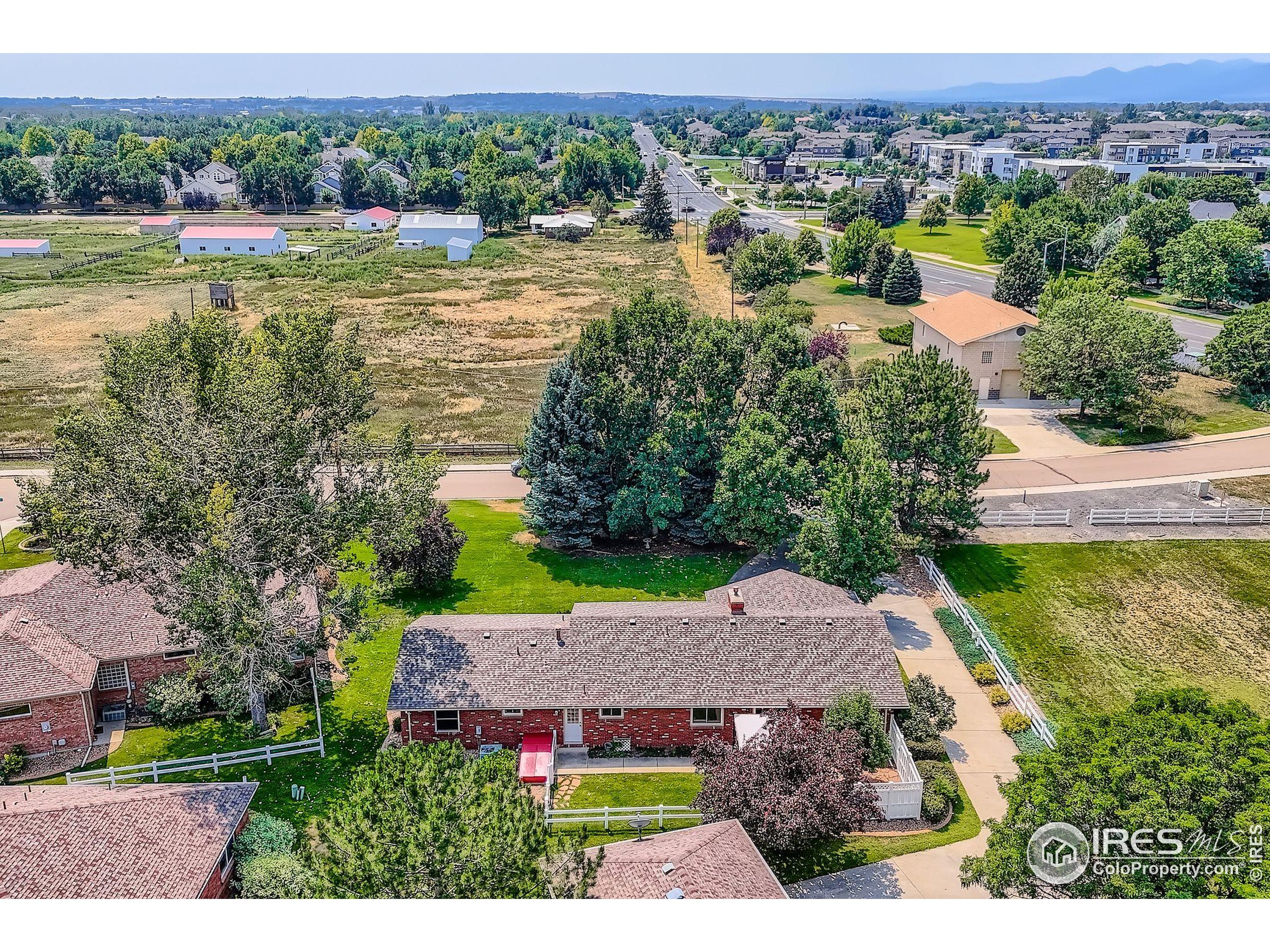 3600 Quail Road Longmont, CO 80503 - Photo 13 of 39 aerial view of a house with big yard