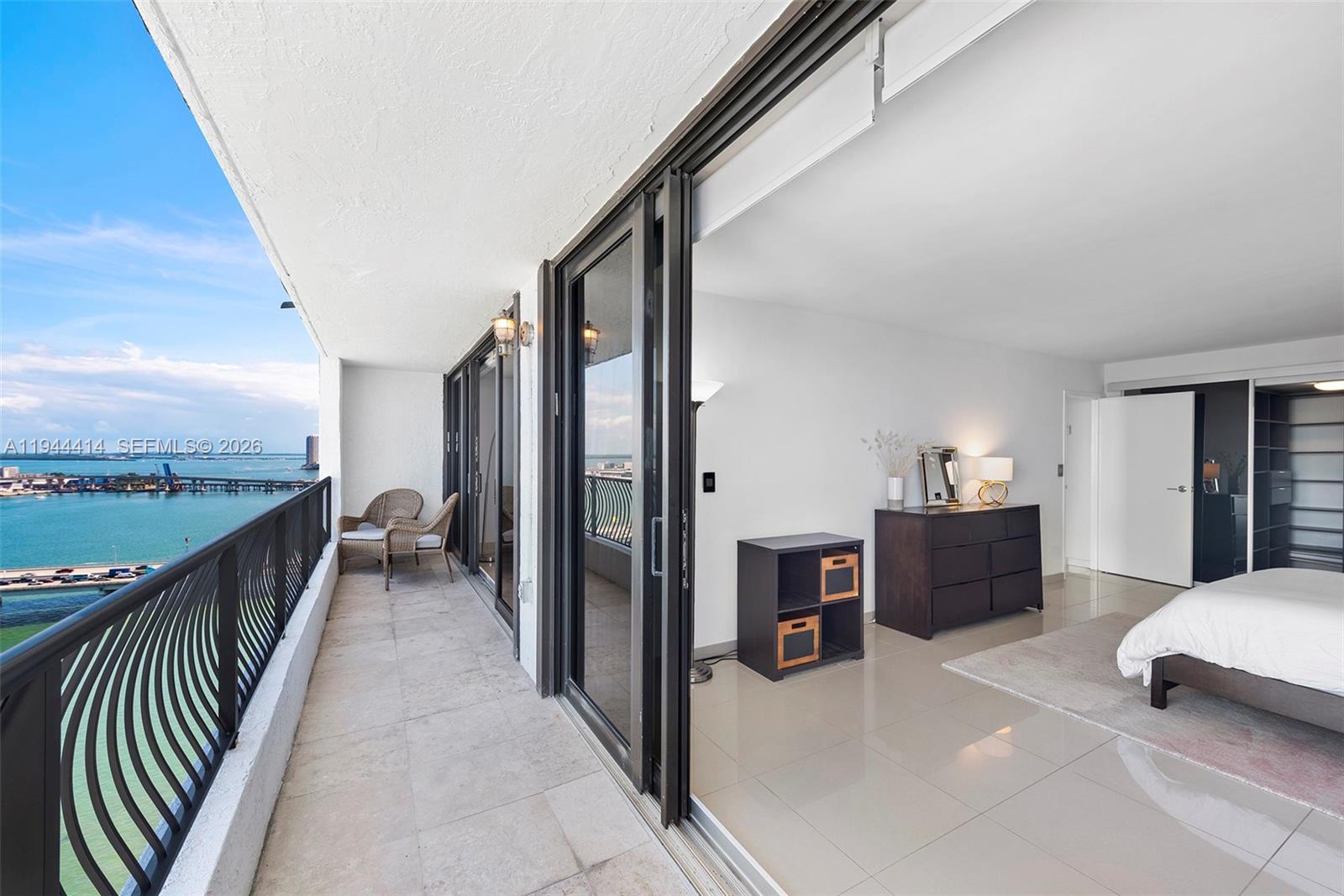 555 Northeast 15th Street, Unit 26B Miami, FL 33132 - Photo 17 of 18 a view of a balcony