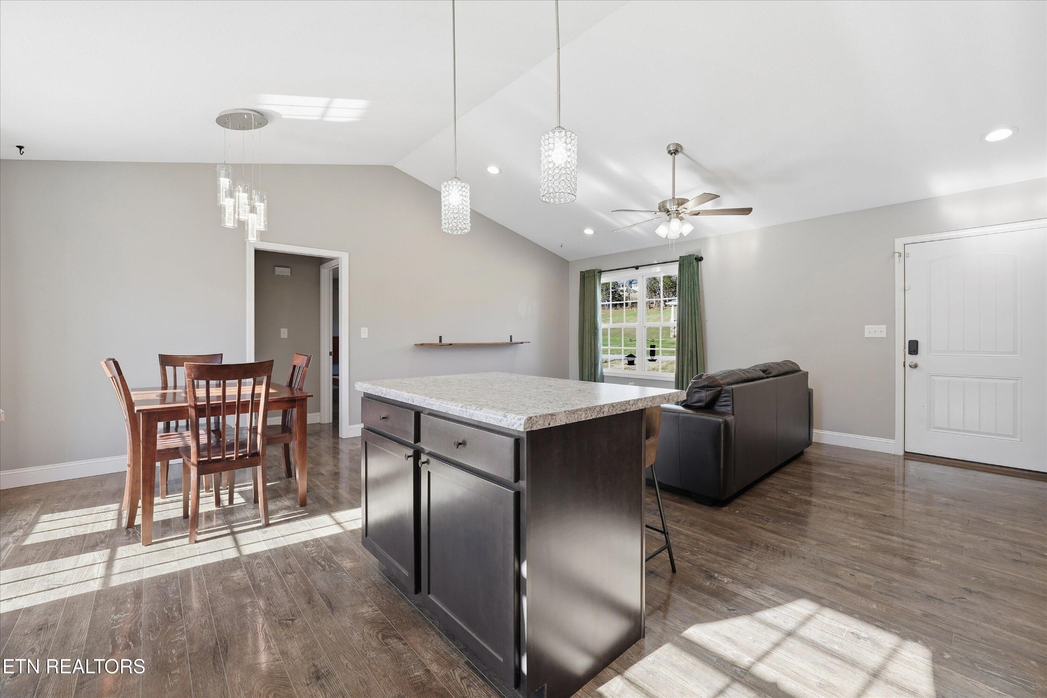 400 Hubbs Grove Road Maynardville, TN 37807 - Photo 20 of 46 a living room with furniture and a chandelier