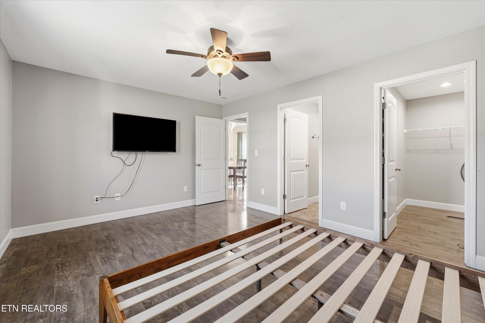 400 Hubbs Grove Road Maynardville, TN 37807 - Photo 25 of 46 a bedroom with a bed and a flat screen tv