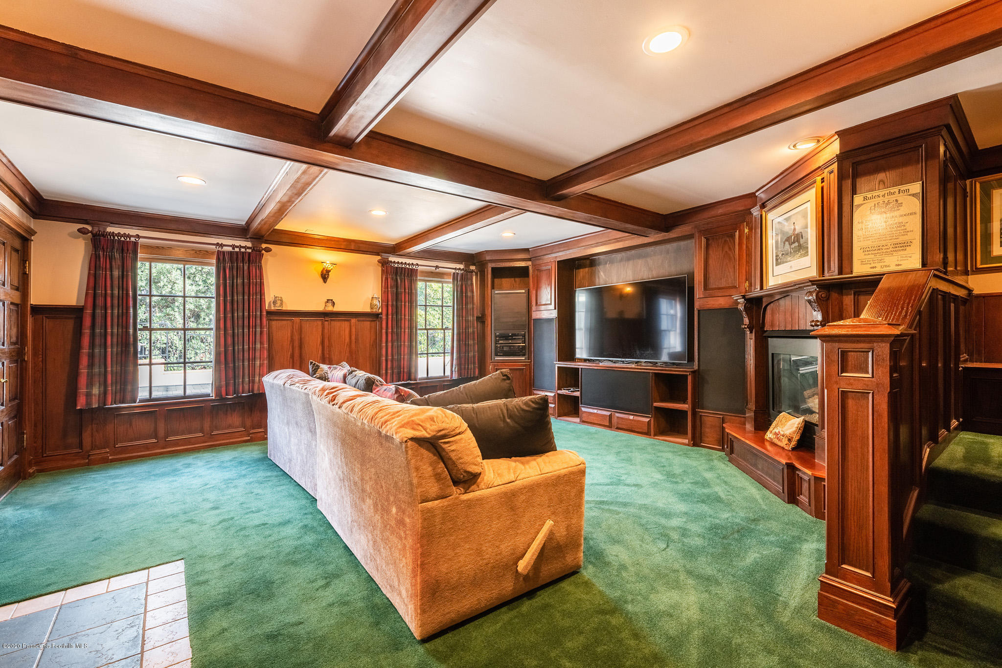 150 Sequoia Drive Pasadena, CA 91105 - Photo 30 of 53 a outdoor living space with furniture and a flat screen tv