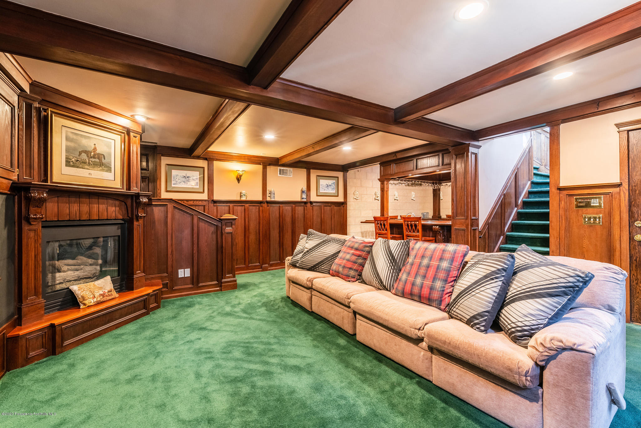 150 Sequoia Drive Pasadena, CA 91105 - Photo 31 of 53 a living room with furniture and a fireplace