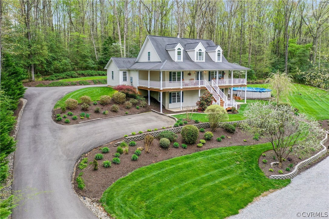 2855 Red Lane Road Powhatan, VA 23139 - Photo 3 of 42 an aerial view of a house