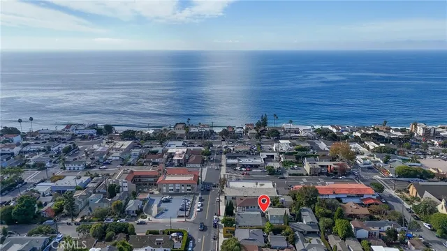 an aerial view of a city