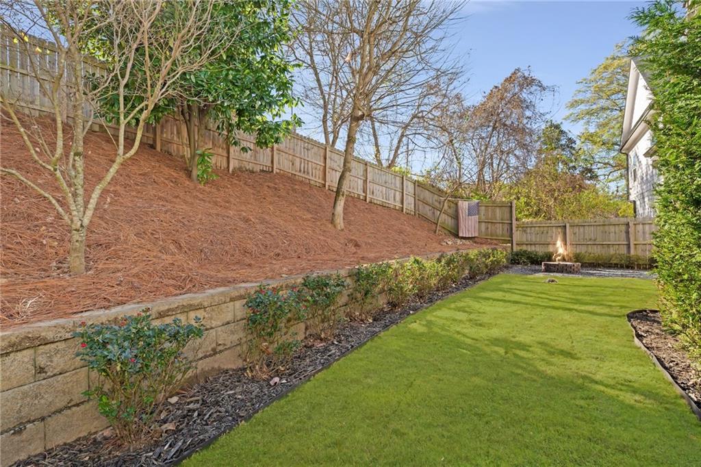 1859 Commons Place Atlanta, GA 30318 - Photo 43 of 53 a backyard of a house with lots of green space