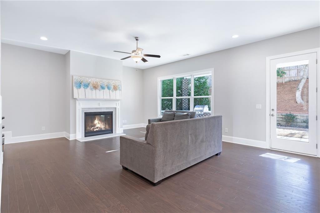 1859 Commons Place Atlanta, GA 30318 - Photo 10 of 53 a living room with furniture and a fireplace
