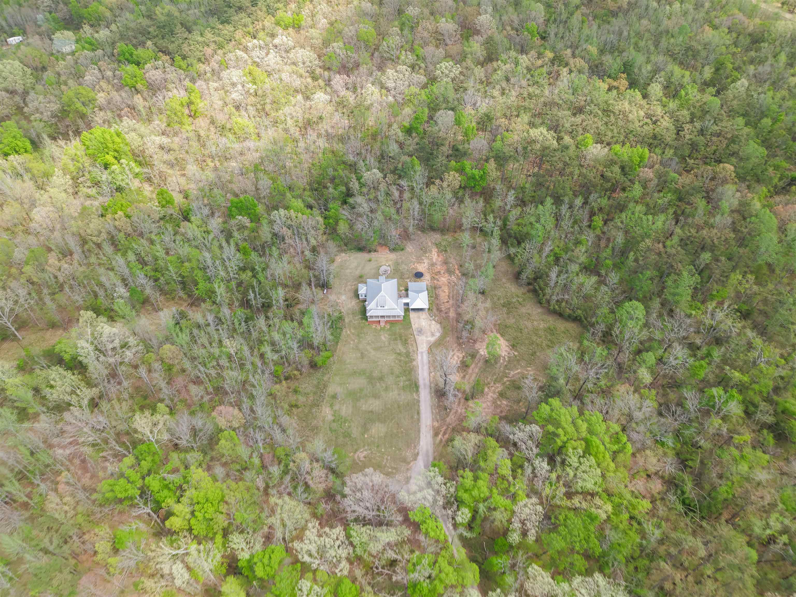 300 Grace Thomas Road Michie, TN 38357 - Photo 2 of 26 Aerial view of a heavily wooded area