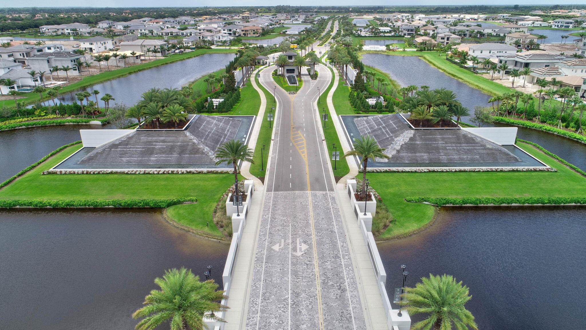 17353 Santaluce Manor Boca Raton, FL 33496 - Photo 53 of 67 an aerial view of a house with garden space and lake view