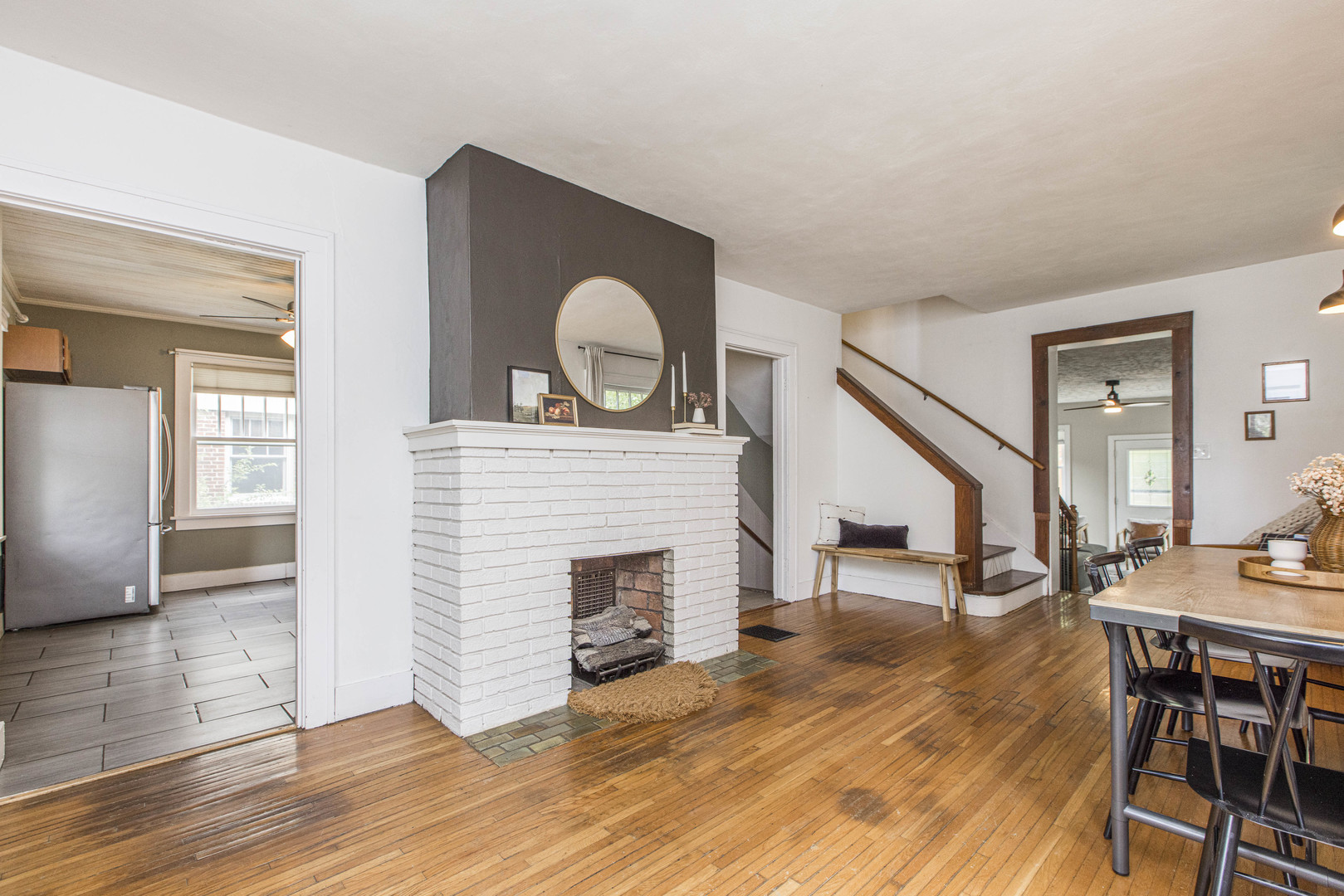 22 Broadway Place Normal, IL 61761 - Photo 4 of 36 a living room with furniture and a fireplace