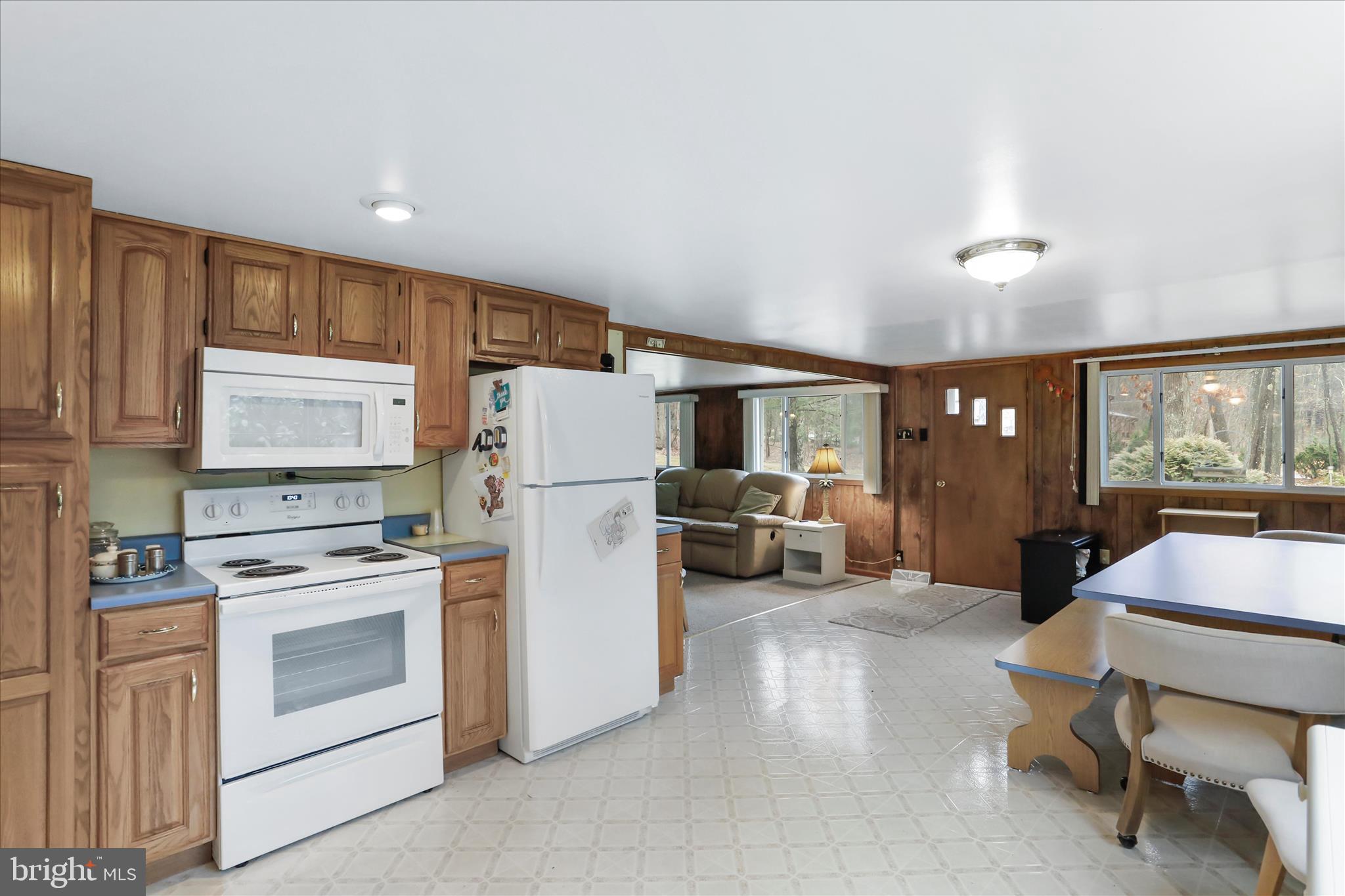 222 Skippers Point Road Oakland, MD 21550 - Photo 11 of 59 a kitchen with a stove a refrigerator and furniture