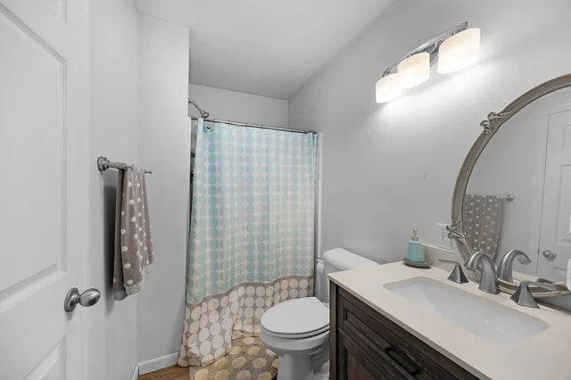 a view of a yard with tree s