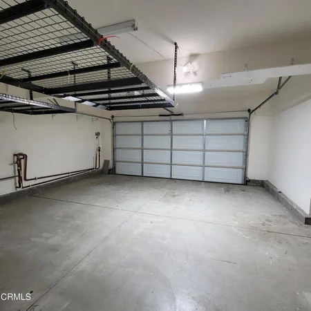 a view of a garage