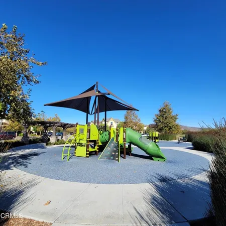a view of park with slide