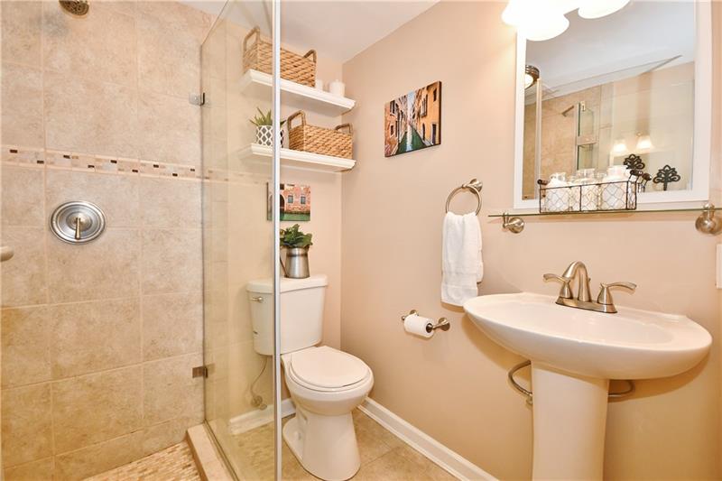 357 Orchard Spring Road Pittsburgh, PA 15220 - Photo 16 of 22 New full bath in lower level with walk in shower