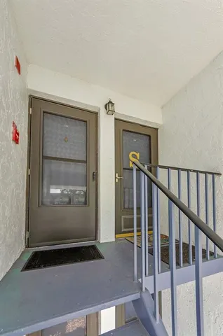 a view of front door