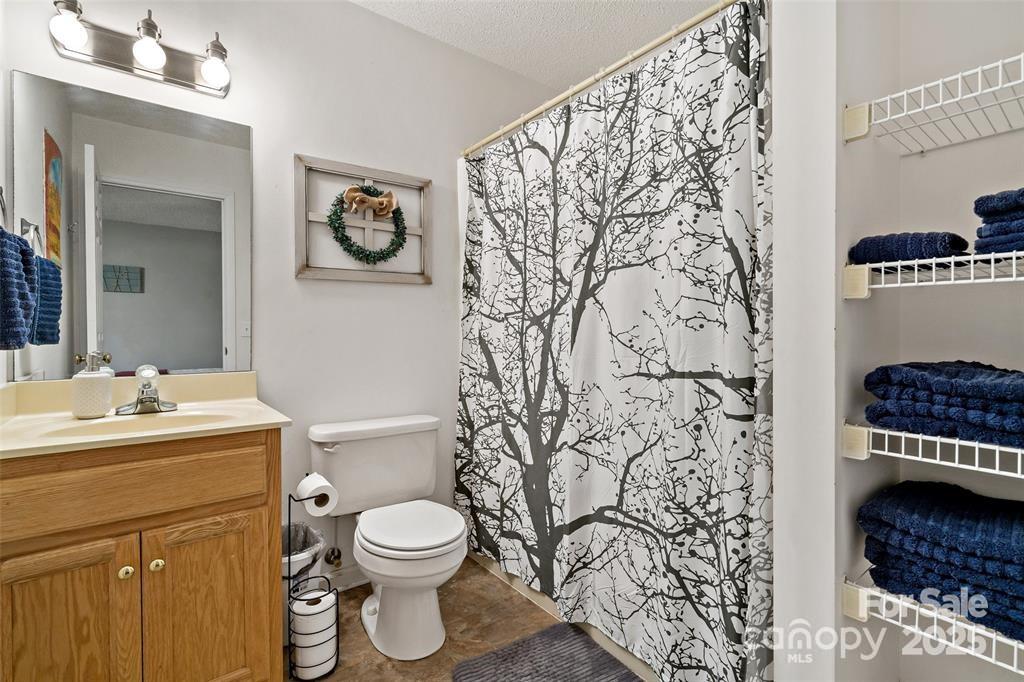 2691 Laurel Point Drive Nebo, NC 28761 - Photo 34 of 44 a bathroom with a toilet sink and mirror