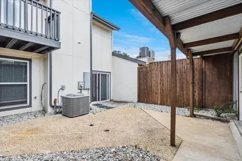 a backyard of a house