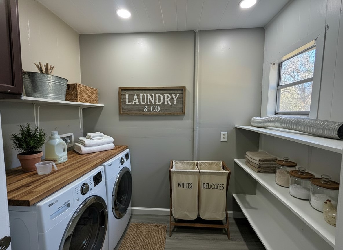 10534 Hufsmith Road Tomball, TX 77375 - Photo 23 of 34 a storage room with washer and dryer
