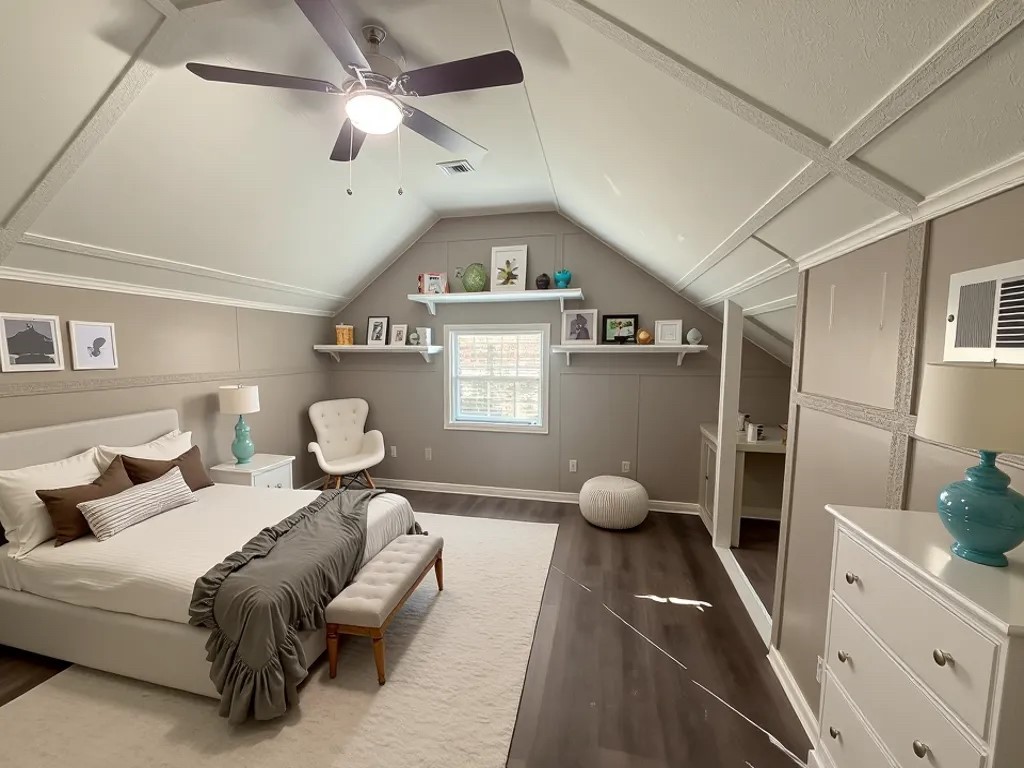 10534 Hufsmith Road Tomball, TX 77375 - Photo 25 of 34 a spacious bedroom with a bed and a large window