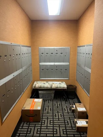 a room with storage and utility
