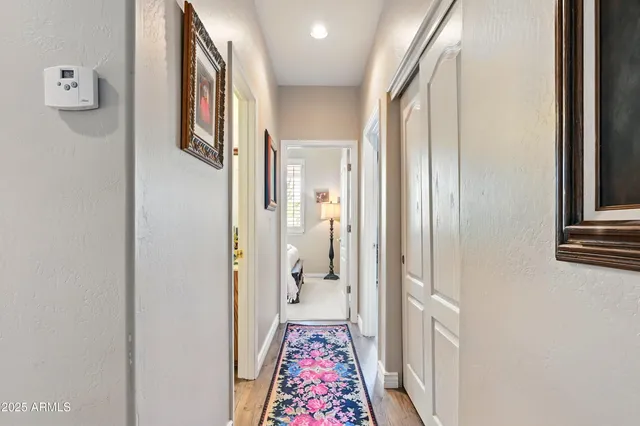 a bathroom with a mirror