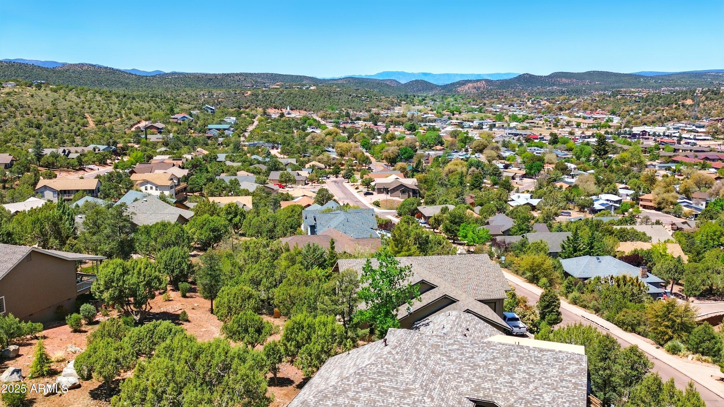 601 East Phoenix Street Payson, AZ 85541 - Photo 43 of 46 an aerial view of residential houses with outdoor space and trees