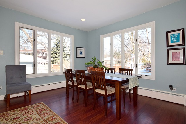 180 Fairbank Road Riverside, IL 60546 - Photo 13 of 25 a view of a dining room with furniture and windows