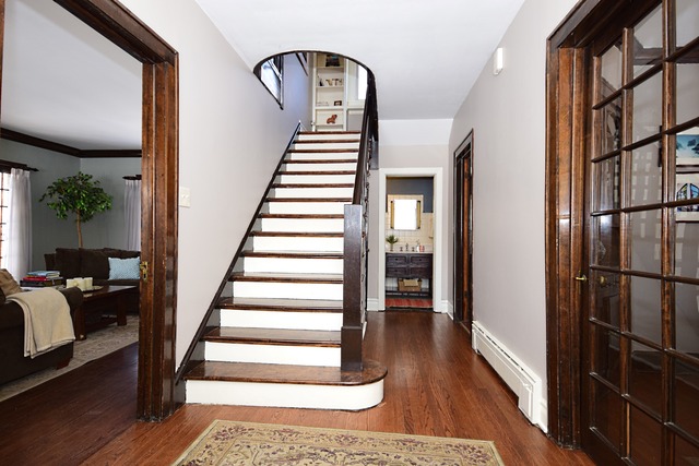 180 Fairbank Road Riverside, IL 60546 - Photo 4 of 25 a view of entryway and hall with wooden floor