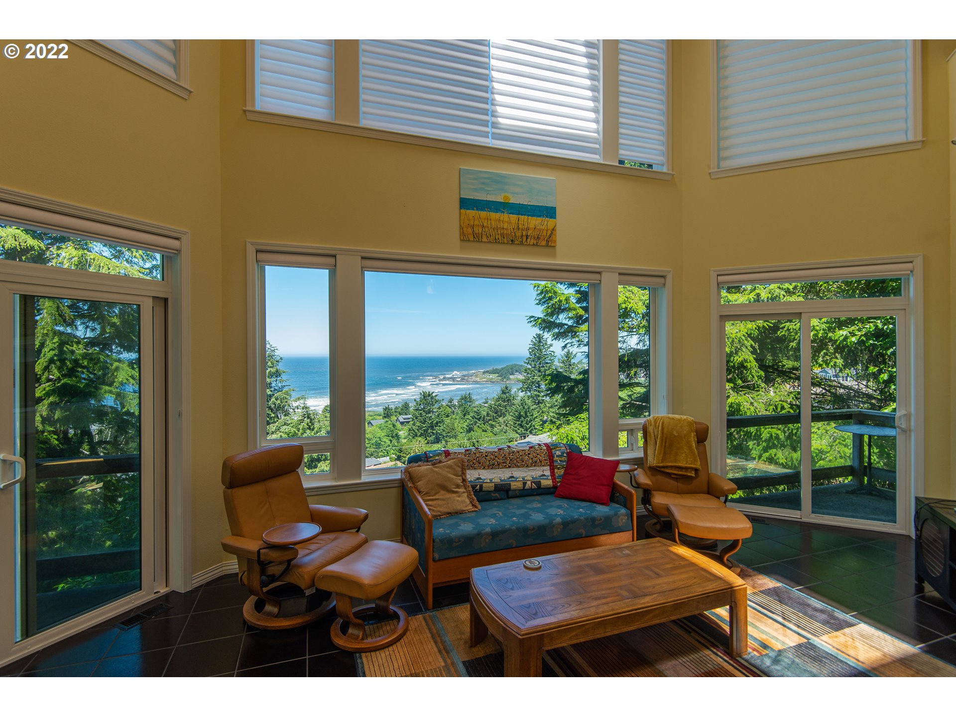 230 Crestview Drive Yachats, OR 97498 - Photo 12 of 31 a outdoor living space with furniture and garden view