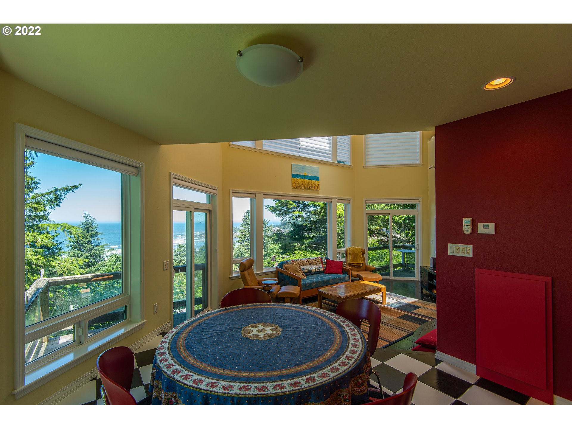 230 Crestview Drive Yachats, OR 97498 - Photo 5 of 31 a view of a living room and a window